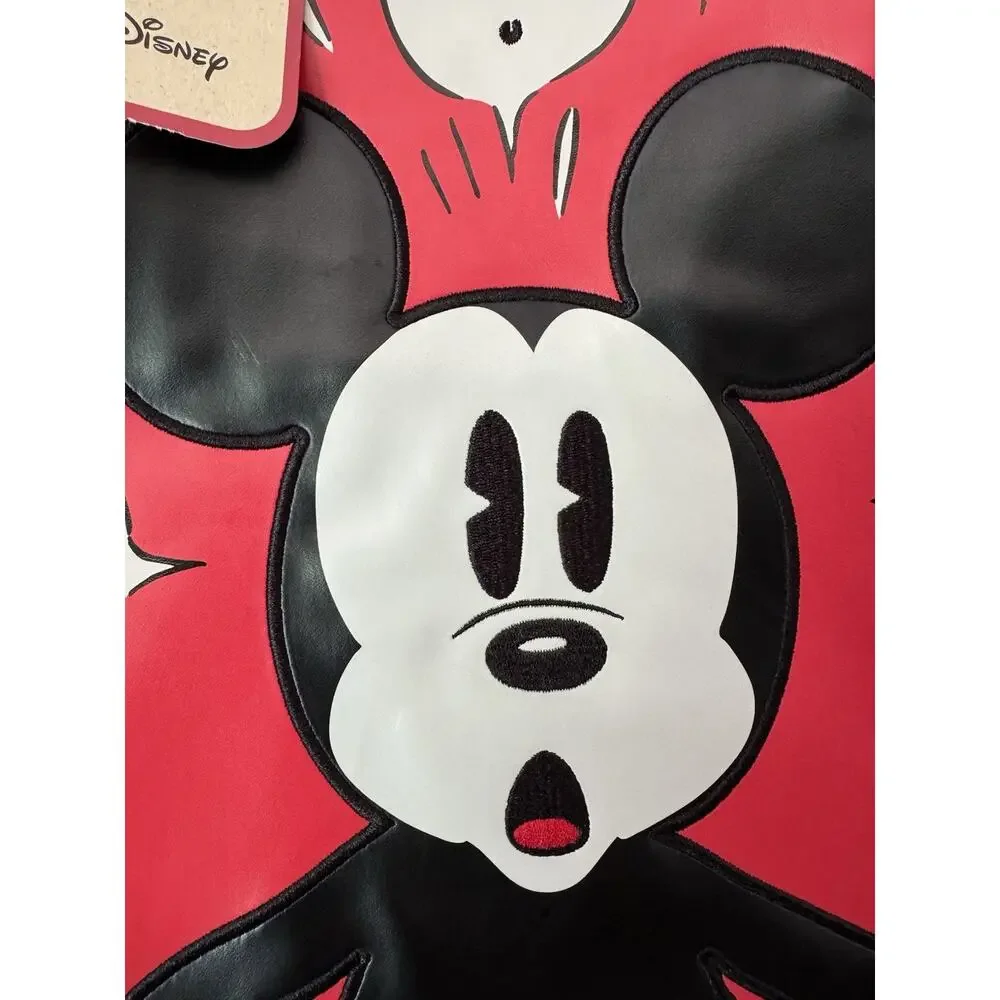 NWT Disney Hallmark Mickey Mouse Comic Strip Tote Shoulder Bag Vegan Leather